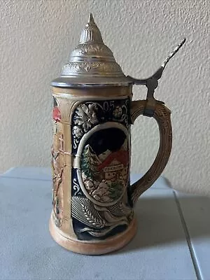 Vintage Reinhold Merkelbach German Beer Stein 4071 With Lid  • $24