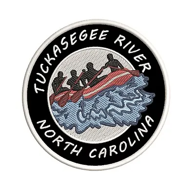 Tuckasegee River North Carolina Patch Embroidered Iron-On Applique Water Rafting • $5.50