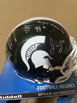 Michigan State Spartans Jalen Watts Jackson Autographed Inscribed  Auth. Helmet • $469