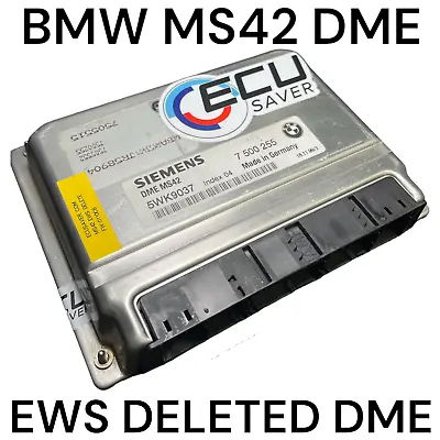 🔥 BMW MS42 Plug N' Play DME EWS DELETED / 7 500 255 / Z3 2.8i E46 323i E39 🔥 • $250