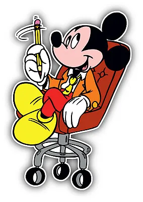 Mickey Mouse Cartoon Office Sticker Bumper Decal - ''SIZES'' • $3.75