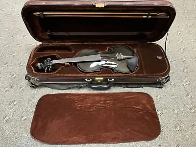 Helmke Viotti 3/4 Size Violin Set W/Case & Bow Serial 0004 Unique Blackish Grey • $69.99