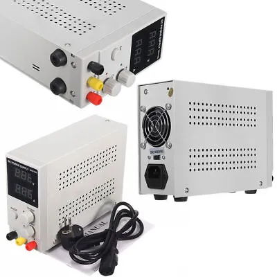 0-30V 0-10A Regulated DC Power Supply Adjustable Variable Lab Power Supply 220V • £58.68