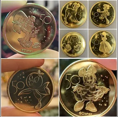 $8.90 • Buy Walt Disney World 50th Anniversary Commemorative Gold Coins All Characters +gift