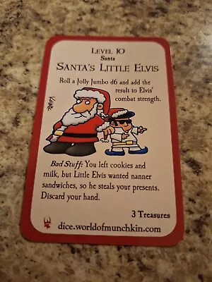 Munchkin Santa's Little Elvis Promo Card Steve Jackson Games • $10