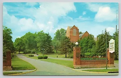 Postcard Muskingum College Gate New Concord Ohio • $4.75