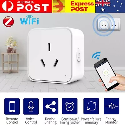 WiFi Zigbee Socket Smart AU Plug Outlet & Switch Voice Control For Alexa Google • $18.99