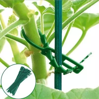 200 Green Garden Twist Ties Flexible Adjustable Plastic Plant Wire Support Cable • £5.99