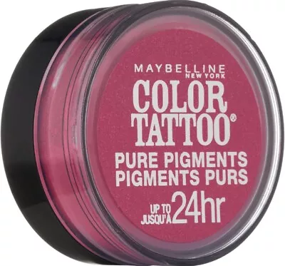 Maybelline Color Tattoo Pure Pigments Eyeshadow - Pink Rebel 20 • $4.49