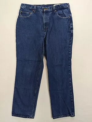 Carhartt Mens Jeans Relaxed Fit Size 36x32 Cotton Blue • $19.68