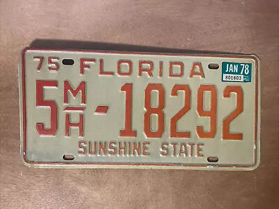 1978 Florida License Plate Mobile Home # 5M/H - 18292 Polk County • $22.49