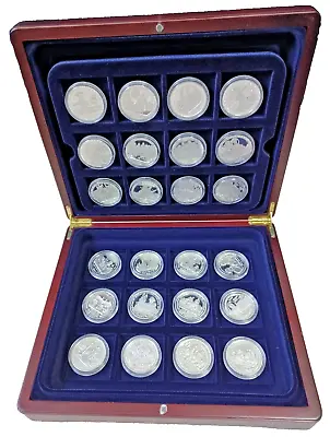 London Mint - The Vice Admiral Lord Nelson Collection Of 24 Silver Proof Crowns • £975