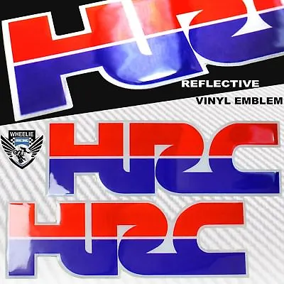 $16.98 • Buy 2x 3d Gel Decal Emblem Hrc Logo Fuel Tank/fender Sticker For Honda Racing Team