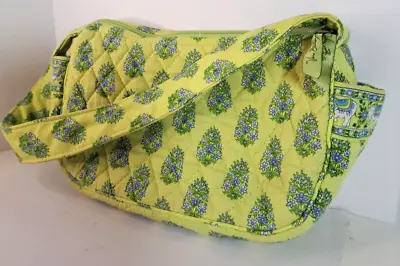 Vera Bradley  Shoulder Bag  Retired Citrus Pattern Elephants Lime Green • $15.29