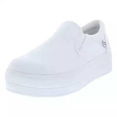 Hurley Women's Bacona Ladies Slip On Platform Shoe White Sneakers Comfortable • $22.99