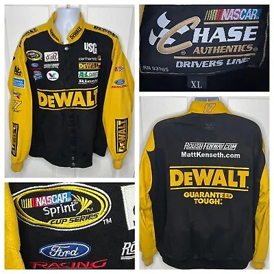 VTG NASCAR Matt Kenseth 17 Ford Roush Racing DeWalt Jacket XL Same Say Ship EUC • $120