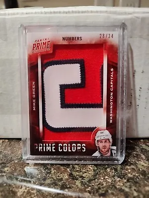 2013-14 13-14 PANINI PRIME NUMBER PATCH MIKE GREEN #’d 28/34 • $29