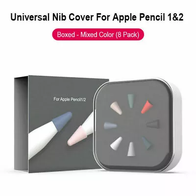 8pcs Silicone Replacement Tip Case Nib Cover Skin For Apple IPad Pencil 1st 2nd • £4.43