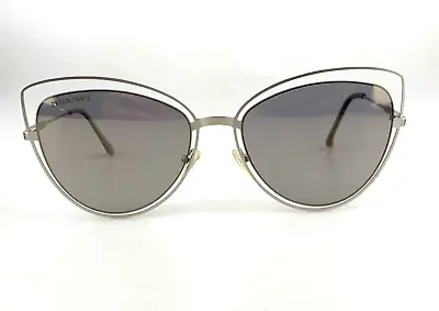 Ellen Tracy Sunglasses Mod. ET736 29Z Cat Eye Oversized Shades Silver Mirrored • $23.91