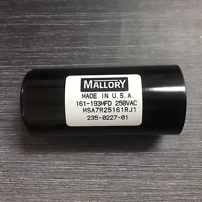 161-193uf Mallory Motor Start Capacitor MSA7R25161RJ1 240VAC 175mfd Appliance  • $40