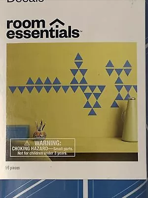 Room Essentials Triangles Removable Wall Decals - Blue 96 Pieces • $7.99