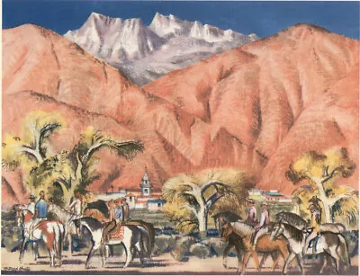 LARGE Millard Owen Sheets - Palm Springs - Print 24  X 36  • $34.99