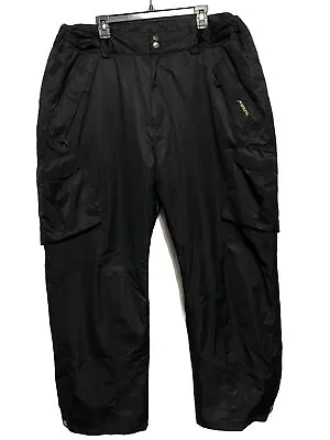 Cargo Men Pants XL Outdoor Softshell 100% Polyester Cargo Pants Black Wulful New • $20