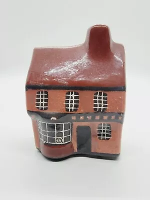 Vtg Mudlen End Studios Pottery Red Bowed Window Store Front Mini House Suffolk  • $24.90