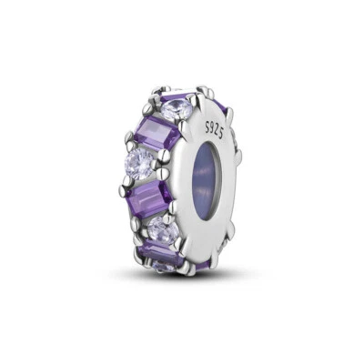 £13.98 • Buy Amethyst Emerald Crystal  Stopper Charm Silicone Mum Genuine Sterling Silver 925