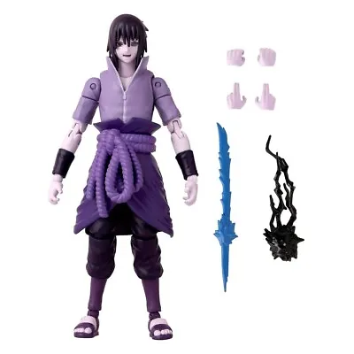 Naruto Anime Heroes Sasuke Uchiha Rinnegan Mangekyo Sharingan Figure • $38.90