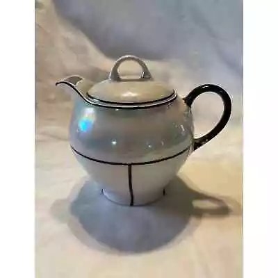 Vintage Z S And C Bavaria Opalescent Lusterware Tea Pot Luster Glazed Porcelain • $26