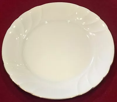 MIKASA #L9709 Wedding Band 10 1/2” Dinner Plate White Gold Rim Lot Of 2 EUC • $30