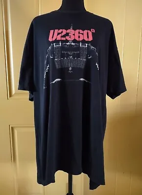 U2 360 2011 Tour Size 3XL American Apparel Made In USA Blk T-shirt FREE SHIPPING • $29.99