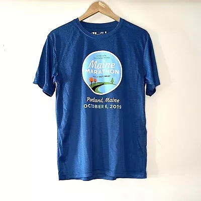 NWOT Maine Marathon 2019 Blue Running Shirt Men’s Medium • $22.20