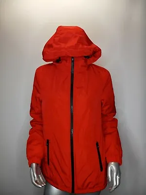 Michael Kors Size XS  Red Faux Shearling Coat Jacket Hooded  New • $75.59
