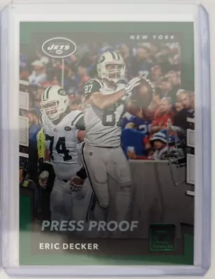 2017 Donruss Press Proof Green ERIC DECKER #250 NEW YORK JETS 🏈 • $2