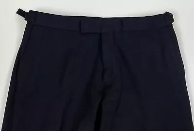 Ralph Lauren Purple Label Men's Wool Adjustable Waist Side Tabs Pants Sz 32x29 • $127.49