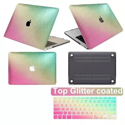 Shinny Glitter Powder Laptop Rubberized Hard Case Cover For New Macbook Pro Air • $29.11