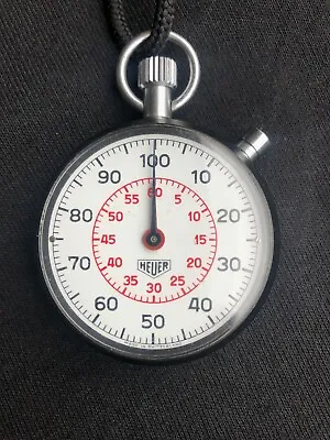 Vintage 53mm Heuer Leonidas Mechanical  Stopwatch • $385