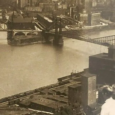 Pittsburgh Mt Mount Washington Allegheny Monongahela Ohio River PA Stereoview • $17.95