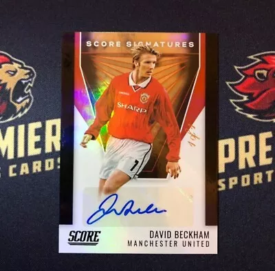 Panini Score 2021/2022 David Beckham Score Signatures 1/1 Auto Man Utd Kit RARE • £3499.99