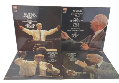 £14 • Buy Brahms Vinyl Albums Symphony No 1-4 Sir Adrian Boult EMI ASD 2871 2746 2660 2901