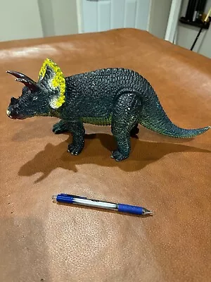 1980 Triceratops Rubber Toy Dinosaur Figure By AAA - Rare - Pre Owned • $15