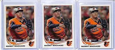 (3) Lot 2013 Topps Manny Machado Rookie Card RC #270 Baltimore Orioles • $0.99