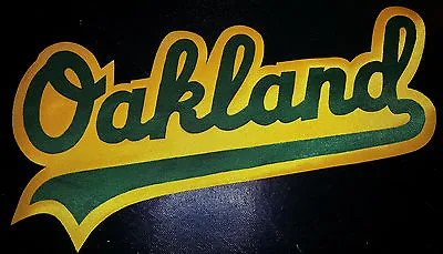 HUGE OAKLAND ATHLETICS IRON-ON PATCH - 5  X 11.5  • $10.77