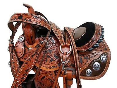 Youth Cowboy Western Saddle 12 13 14 Barrel Racing Child Kids Pleasure Tack Set • $266.42