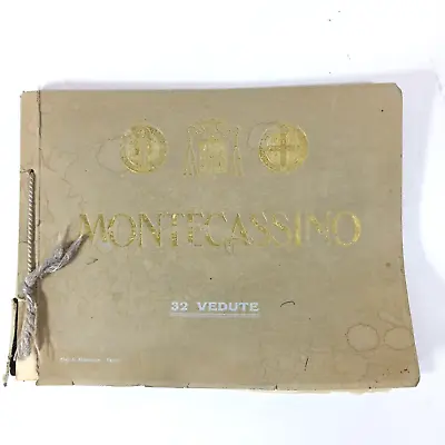 The Abbey Of Monte Cassino Italy Photo Booklet Pre-destruction Pre WWII Frescoes • $340