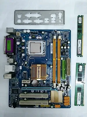 Gigabyte GA-G31M-ES2C  LGA 775 Intel Motherboard W/ Bonus: CPU RAM  • $30