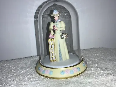 Avon Mini Mrs P.F.E. Albee Porcelain Figurine With Plastic Dome-- 2002 • $8