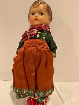 Vintage Mid-Century Modern J.K. Koge Denmark 1940's 1950's Doll Paper Tag Red • $14.99